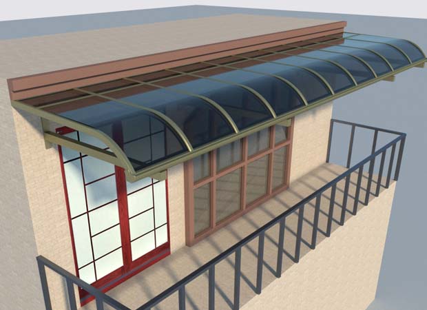 鋁合金遮陽(yáng)雨棚