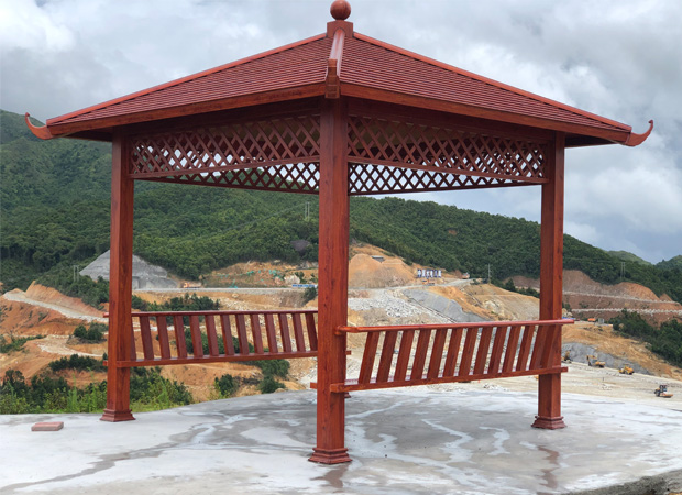 戶外四角涼亭案例