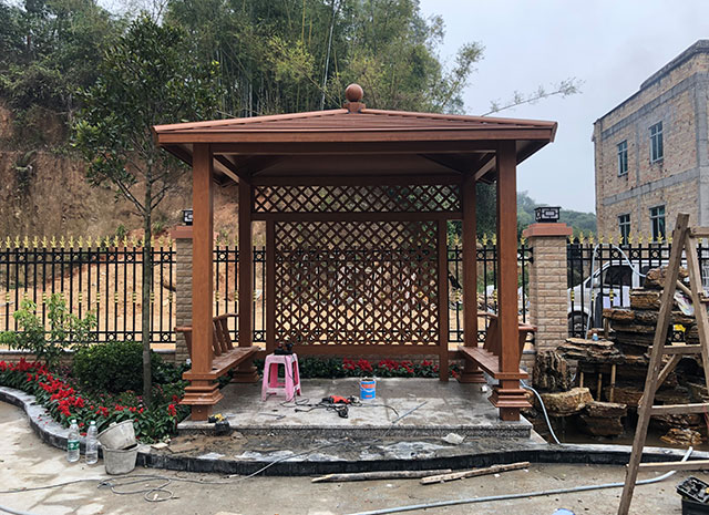 鈦鋁合金四角涼亭