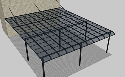 耐力板擋雨雨棚